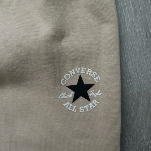 Youth Converse Beige Sweatshirt Sweatpant Set Size Medium (10-12) - Picture 6 of 6